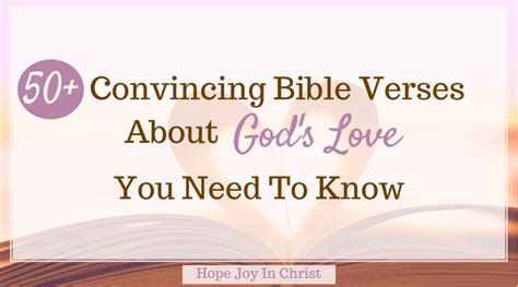 50 Convincing Bible Verses About Gods Love You Need To Know Hope