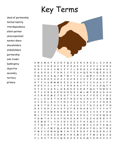 Key Business Terms Word Search Wordmint