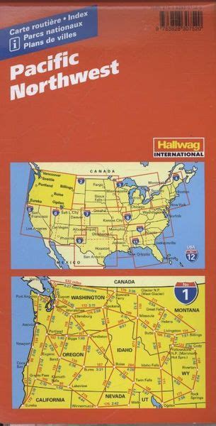 Hallwag Usa Road Guide 01 Pacific Northwest 1 1 000 000 Von