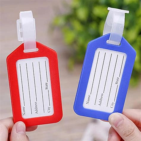 Classic Plastic Luggage Tag Travel Suitcase Baggage Travel Accessories