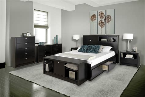 Packages make it easy to complete your bedroom without the headache of shopping for pieces separately. Series 9 Designer Collection in Black - Modern - Bedroom ...