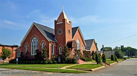 First United Methodist Church At Evergreen Alabama Built 1906