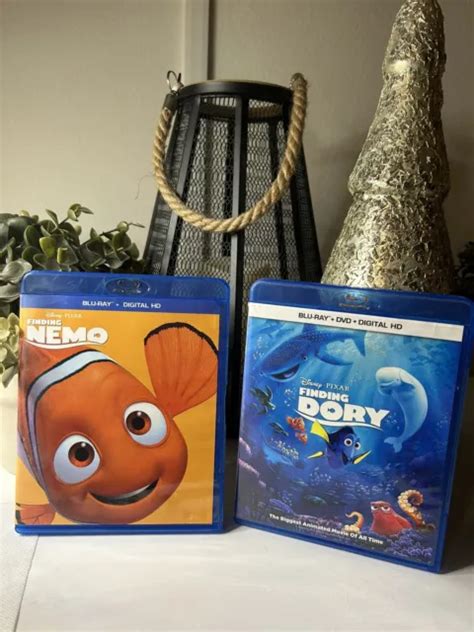 Finding Nemo And Finding Dory Blu Ray Dvd Digital Copy Lot Disc Set