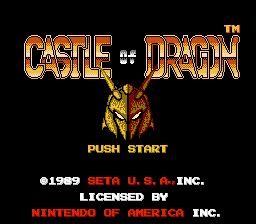 Castle Of Dragon Screenshots For Nes Mobygames