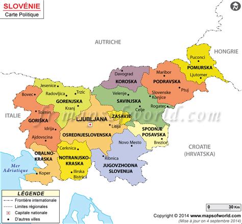 Fr.mapsofworld.com fournit des cartes du monde du contenu de haute qualité et enrichissant en français. Slovénie carte du monde • Voyages - Cartes