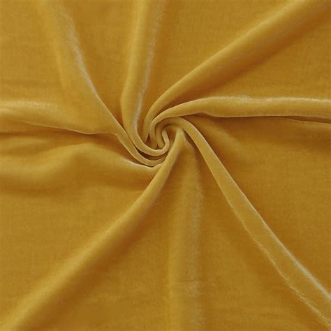 Wholesale Venus Luxe Silk Velvet Fabric Gold 25 Yard Bolt Fabric Direct