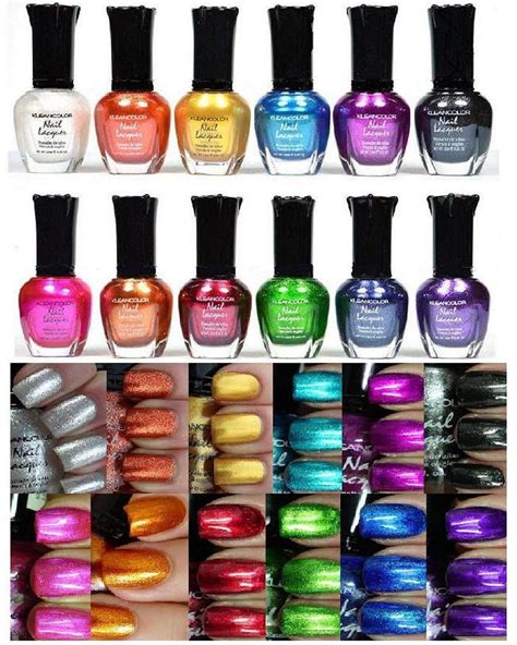 Kleancolor Nail Polish Awesome Metallic Full Size Lacquer Set Of 12