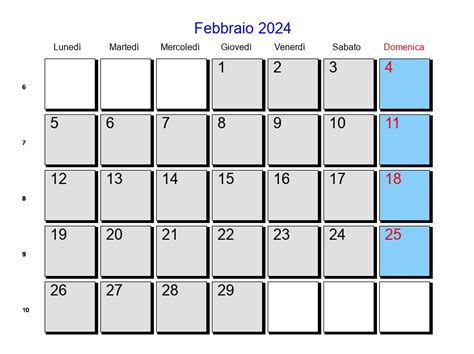 Calendario Febbraio 2024 Con Festività E Fasi Lunari Quaresima