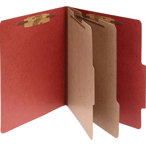 Acco Acc15036 Pressboard 6 Part Classification Folders 10 Box