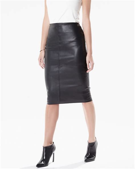 vegan leather pencil skirt rwandco