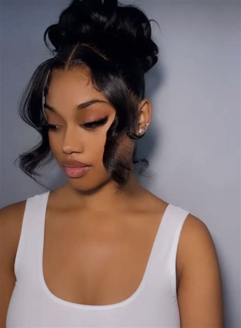 Pin By Bre On 𝒽𝒶𝒾𝓇𝓈𝓉𝓎𝓁𝑒𝓈 Hair Ponytail Styles Black Girl Updo