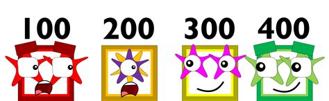 Image 100 And 200 Meet 300 And 400png Numberblocks Wiki Fandom