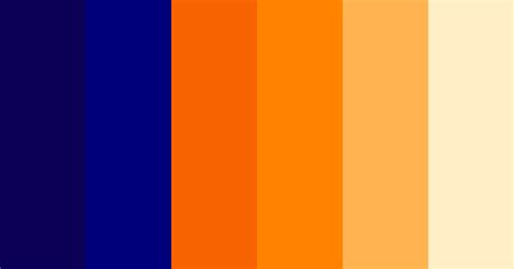 Orange And Deep Navy Color Scheme Blue