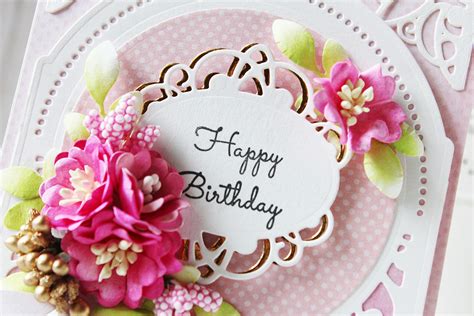 Elegant 3d Vignettes Inspiration Happy Birthday Card With Hussena