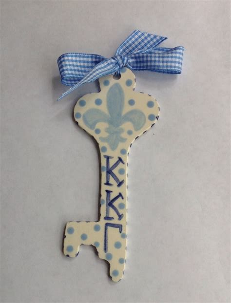 Kappa Kappa Gamma Key Ornament By Carolineco On Etsy