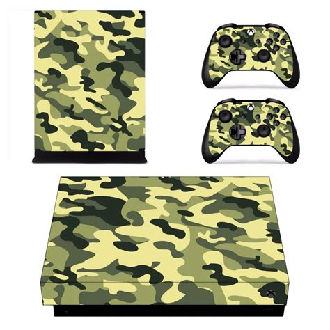 Camouflage Camo Skin Sticker Decal For Microsoft Xbox One X Console And