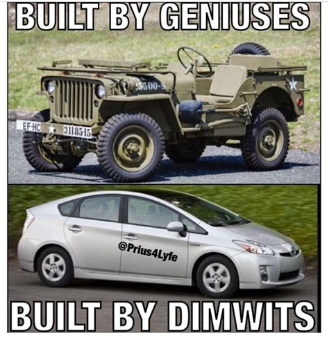 Jeep Vs Prius Wrangler Unlimited Prius Jeep Wrangler Offroad