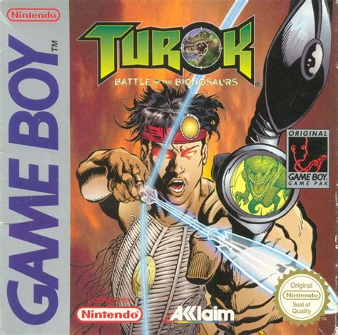 Turok Battle Of The Bionosaurs 1998 Game Boy Box Cover Art Mobygames