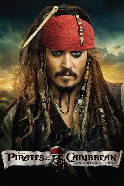 PIRATES OF THE Caribbean Johnny Depp Wall Art Home Decor POSTER X
