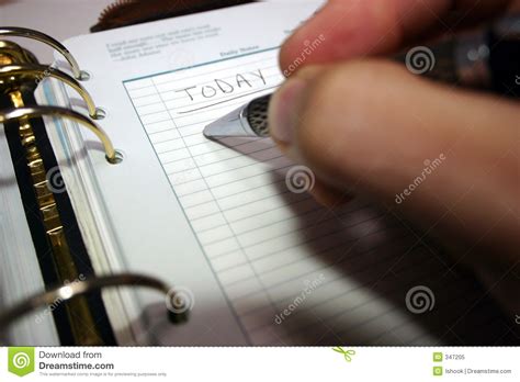 Daily Planner Stock Image Image Of Diary Meet Homework 347205