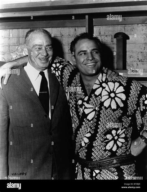 Marlon Brando And His Father Stock Photo Alamy