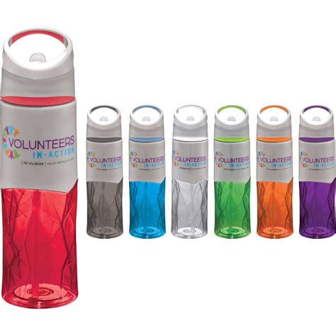 48 Qty Geometric Bpa Free Sport Bottles Printed With Your Logo