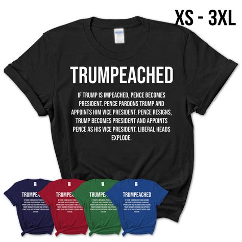 Trumpeached For Pro Trump Republican And Conservative Gop Tee T Shirt