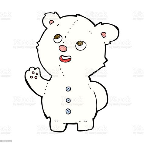 Comic Cartoon Cute Polar Bear Cub Stock Illustration Download Image Now Bear Cheerful Clip
