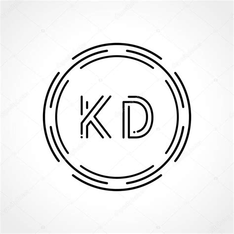 letra inicial kd logo design vector template ilustración vectorial abstracta digital del diseño