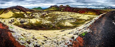 Beautiful Colorful Volcanic Mountains Landmannalaugar As Pure