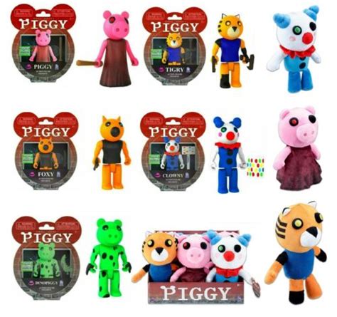 Piggy Roblox Action Figures Plush Plushies Piggy Clowny Toys