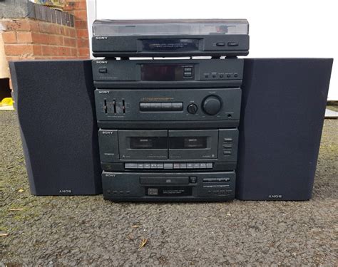 Sony Music Centre With Two Speakers In Wellesbourne Warwickshire