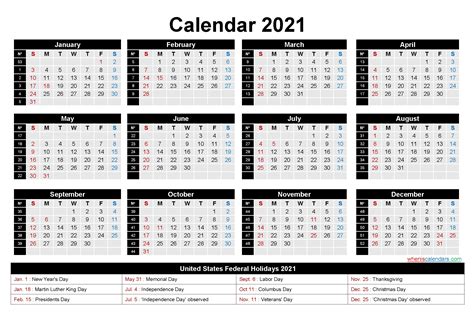 All free download vector graphic image from category 2021 calendar. 2021 Work Week Calendar Printable | Best Calendar Example