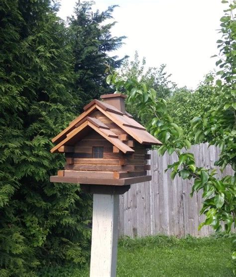 Check spelling or type a new query. Bird Feeder Log Cabin Bird Feeder Amish handmade reclaimed ...