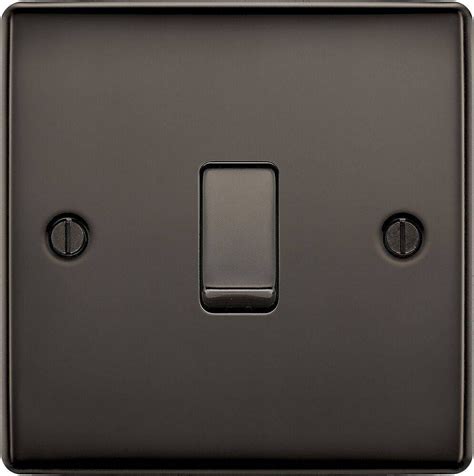 Bg Nexus Metal Black Nickel Switches And Sockets Rs Electrical Supplies