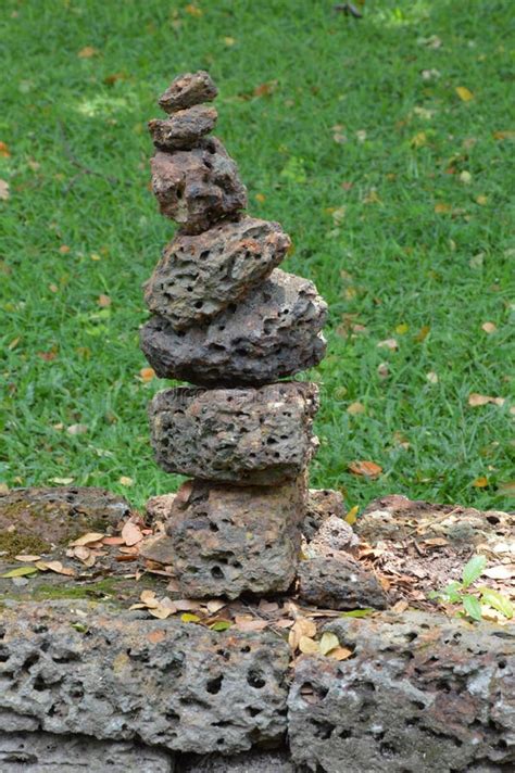 Spiritual Stone Stacking In Thailand Stock Image Image Of Meditative