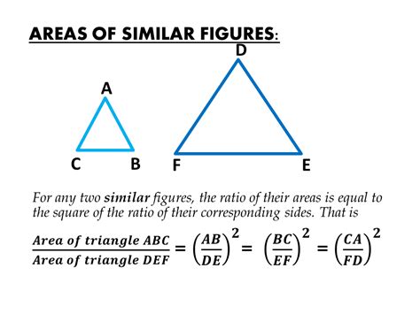 Area Of Similar Figures Igcse At Mathematics Realm