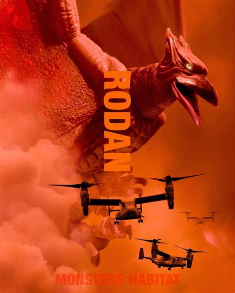 King of the monsters again, and as i watched the final scene, a thought suddenly occurred to me. Godzilla King of the Monsters poster RODAN #godzilla # ...