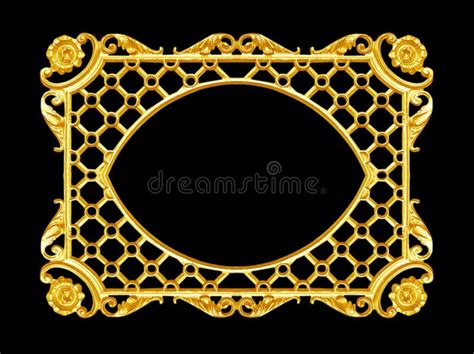 Ornament Elements Vintage Gold Frame Stock Image Image Of Fashion
