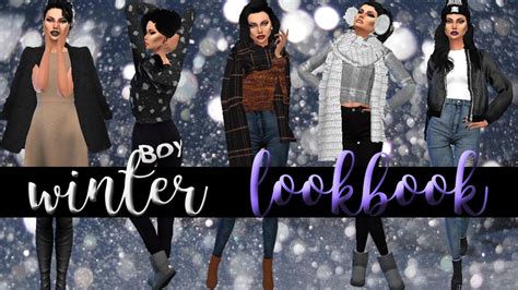 The Sims 4 Winter Lookbook Cas Dianasims Youtube