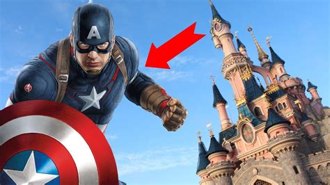 Captain America À Disneyland Paris Youtube
