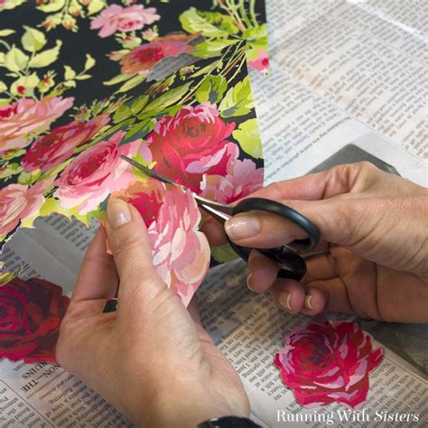 How To Decoupage With Mod Podge Running With Sisters