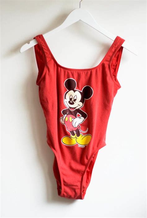 90s Official Mickey Mouse Disney Swim Suit By Theprettysecrets Disney