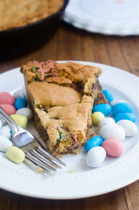 Easter Candy Skillet Cookie Lifes Ambrosia