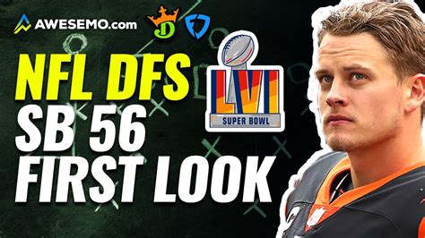 NFL DFS First Look Super Bowl DraftKings Yahoo FanDuel Daily Fantasy Picks NFL DFS
