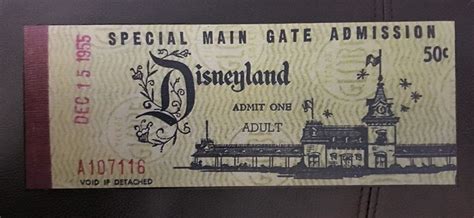 Disneyland First Ticket Replica Art | Etsy | Art, Disneyland, Boat art