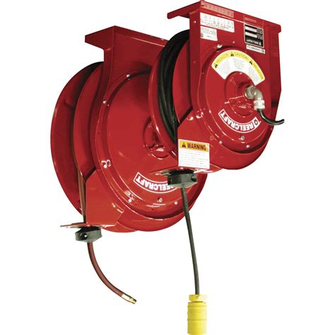 Reelcraft Light And Hose Reel Combo Pack With 3 8in X 50ft Hose And