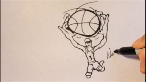 How To Draw A Cartoon Basketball Player Step By Step Easy Tutorial