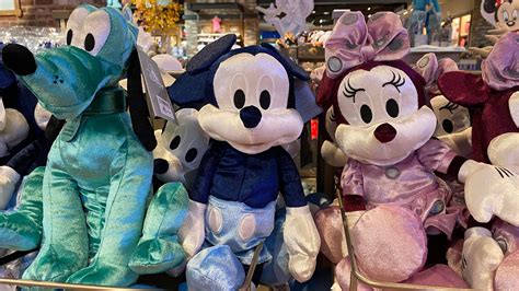 New Disney Plush Toys In Fun Metallic Colors And Tie Dye Chip And