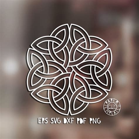 Template Celtic Knot For Laser Cutting Stencil Scroll Saw Etsy